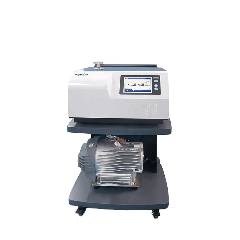 Ultragevoelige detector voor heliumlekken met een detectievermogen van 2,5*10-9 Pa.m3/s