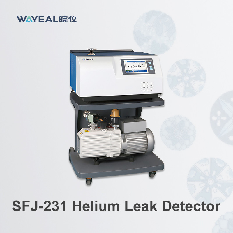 7 inch kleuren touchscreen heliumlekkadetector met lekdetectie 5*10-13 Pa·m3/s