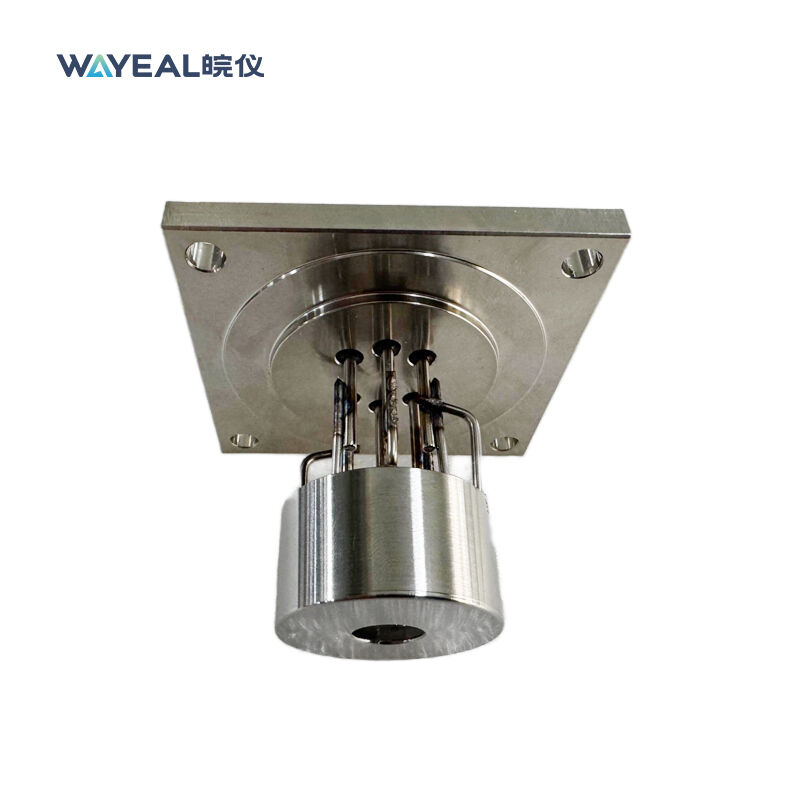 Automatisch schuivende met iridium beklede yttrium-oxide-ionbron voor heliumlekdetector