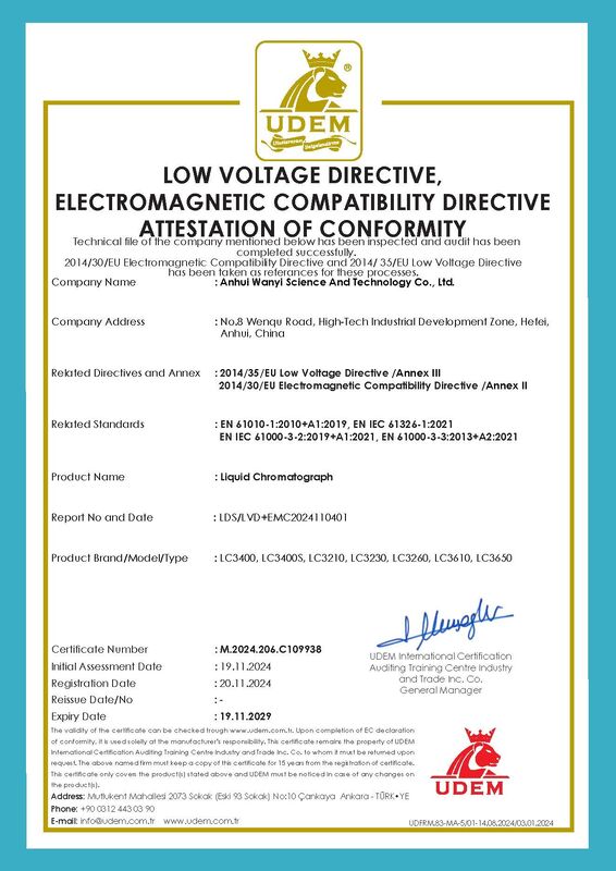 Maximale bedrijfsdruk 150MPa Vloeistofchromatografie-instrument Geoptimaliseerd voor Scheiding en Detectie in Complexe Mengselanalyse